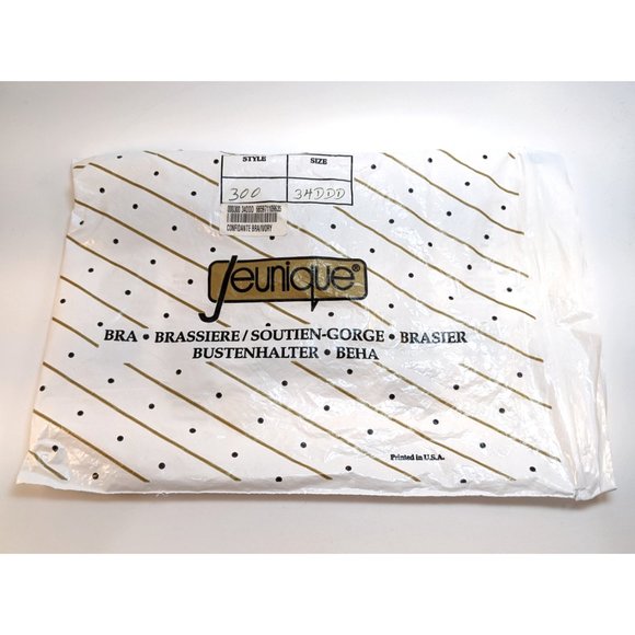 Jeunique 34DDD Ivory Bra 300 Wireless Support Lace Classic Retro Bullet Nursing - Picture 7 of 7